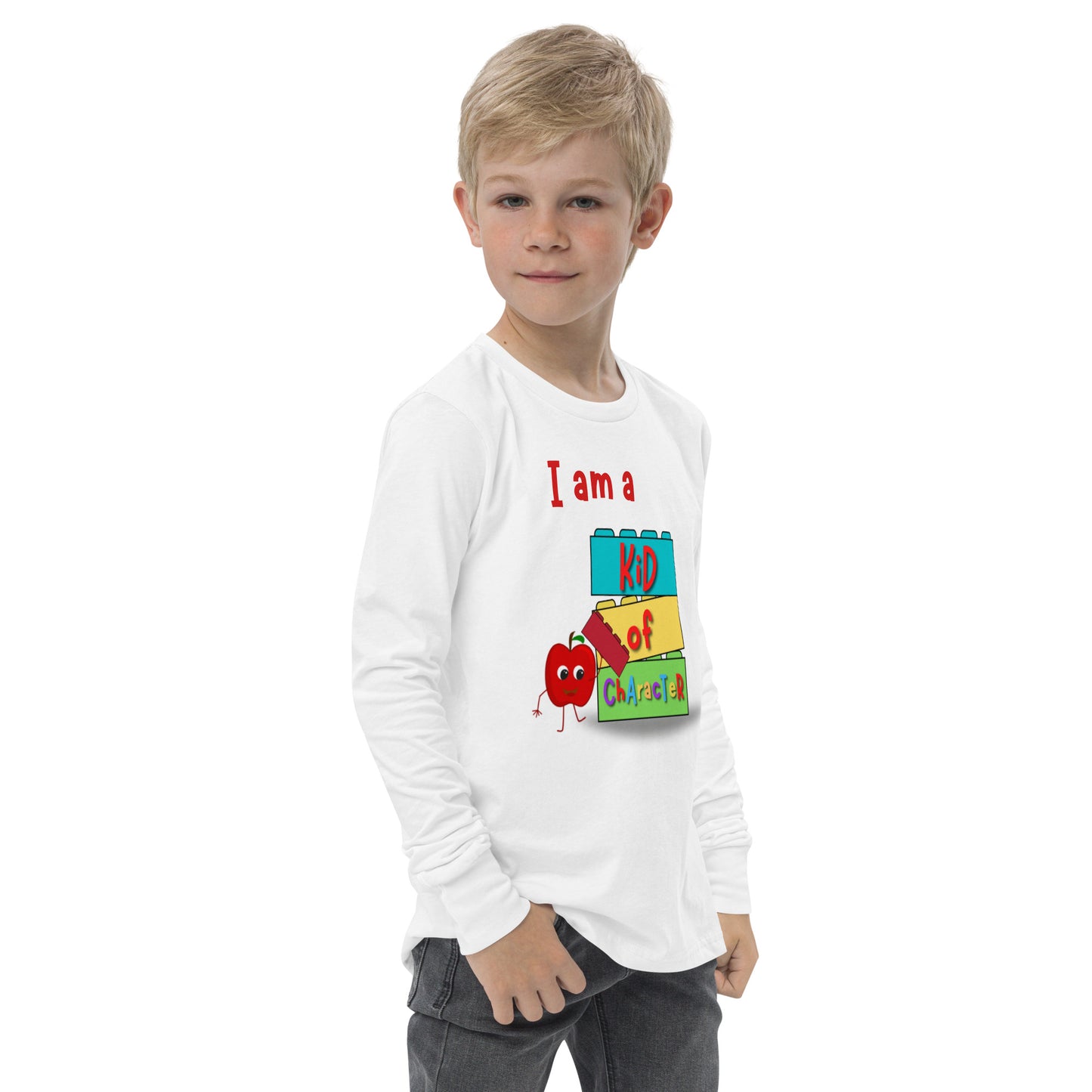 KOC Kids I Am A Kid of Character - Youth long sleeve tee