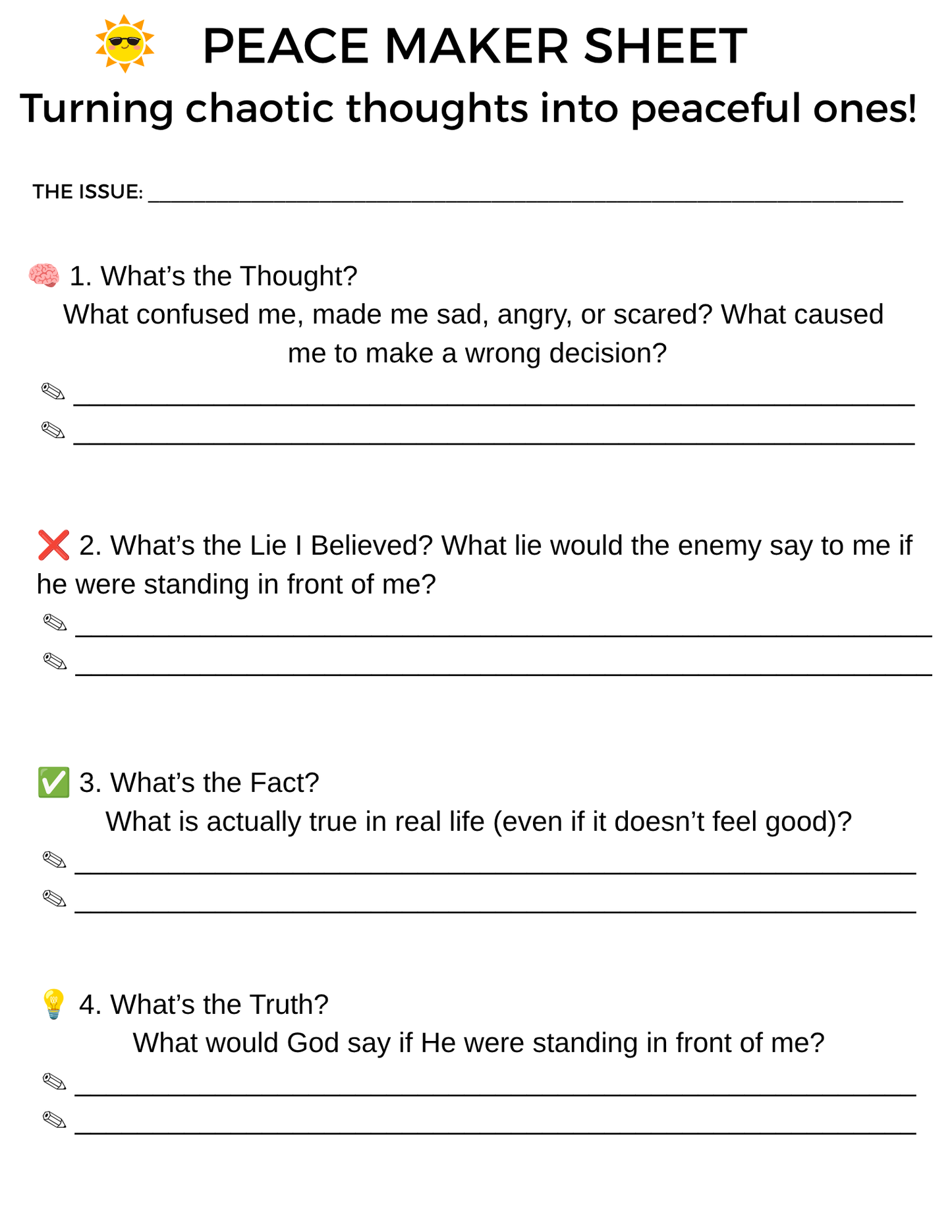 Peace Maker Sheet