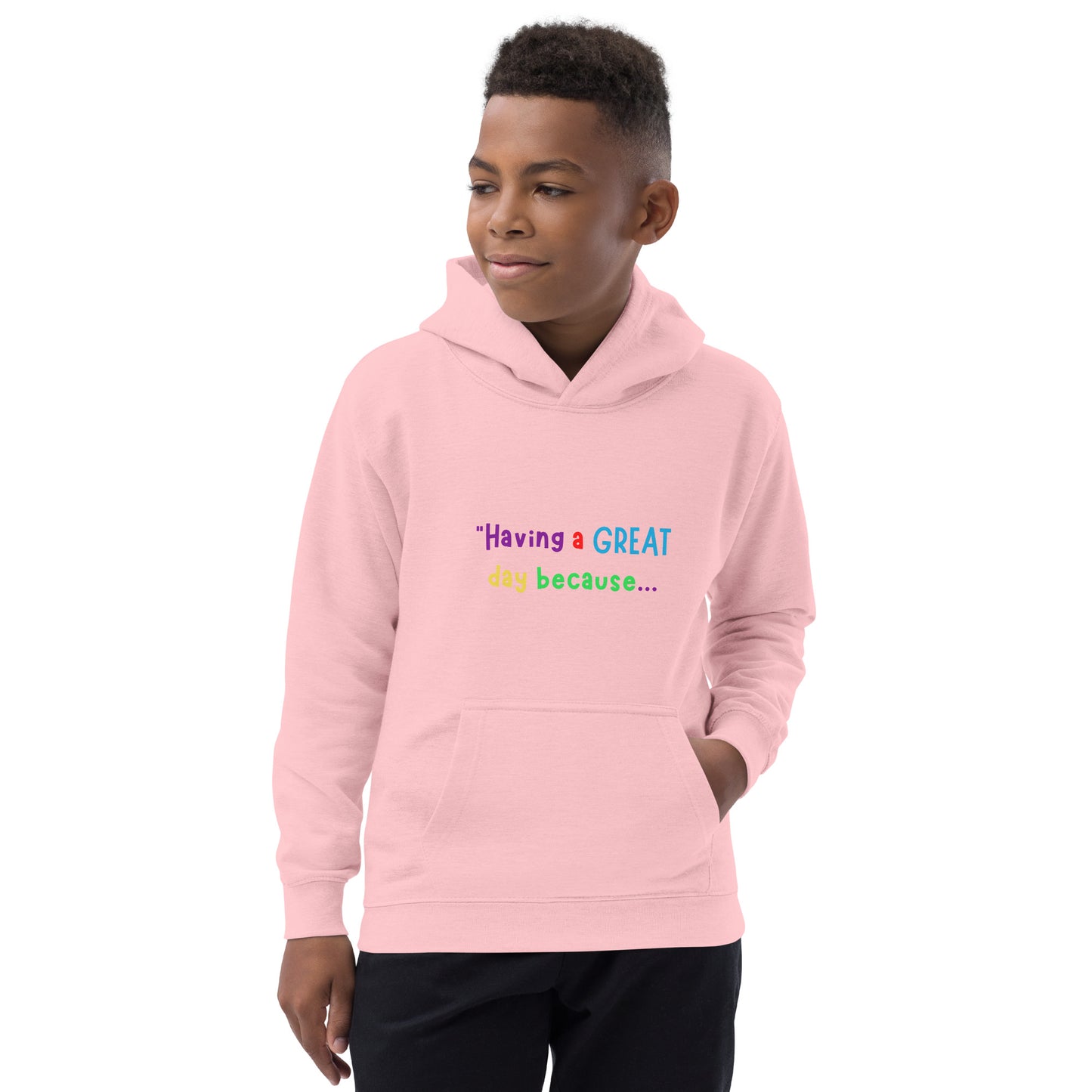 KOC Kids Having A Great Day Because - Kids Hoodie