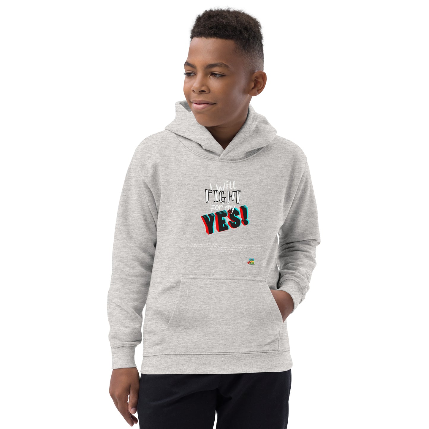 KOC Kids I Will Fight For My Yes - Kids Hoodie