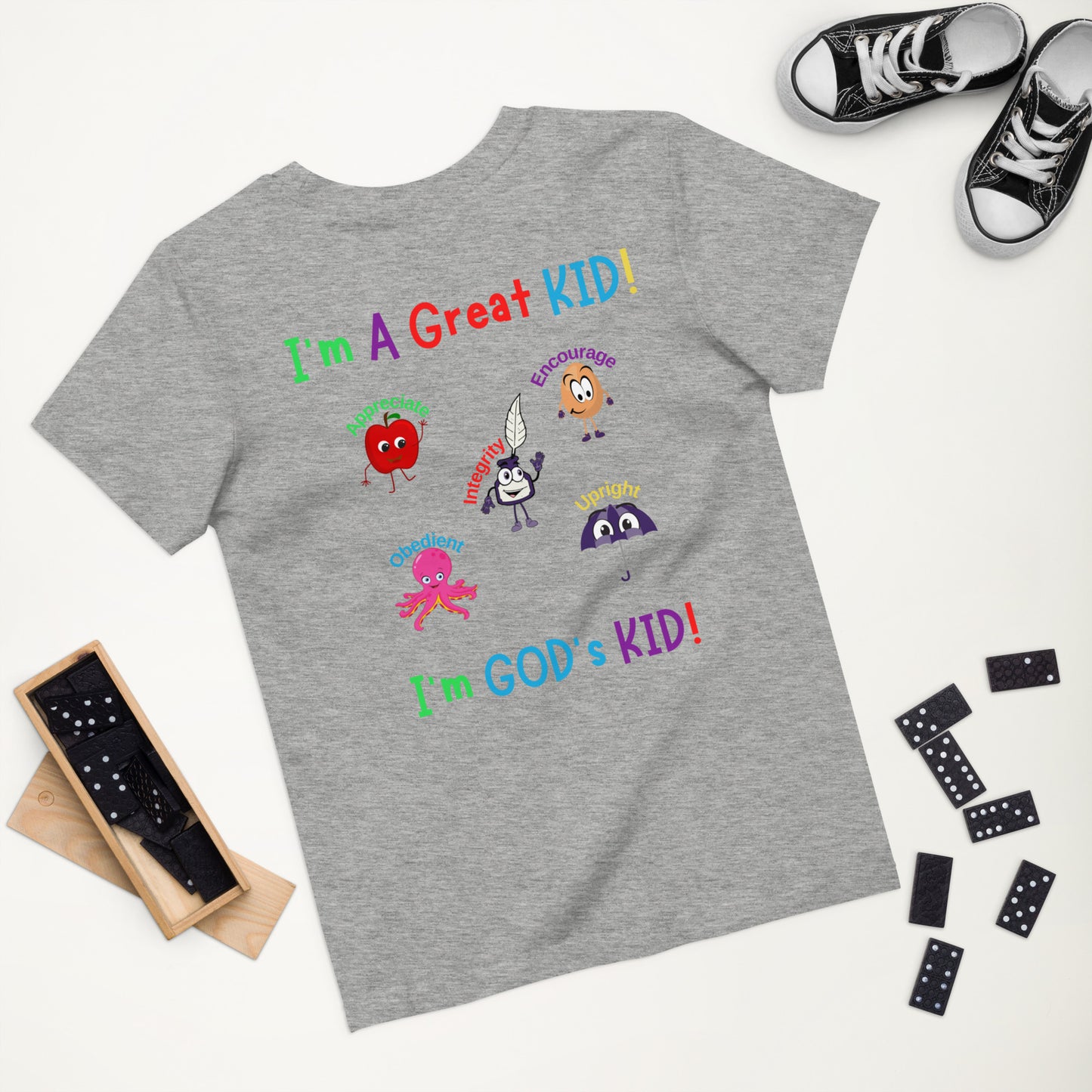 KOC Kids I'm A Great Kid, I'm God's Kids - Organic cotton kids t-shirt