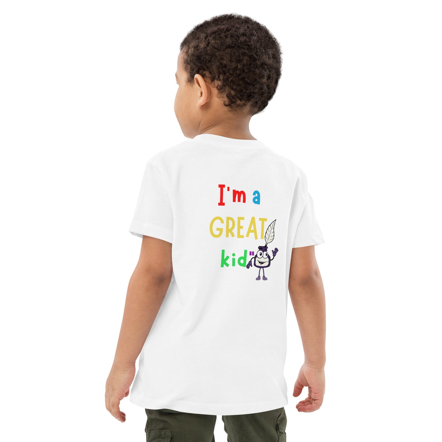 KOC Kids Having A Great Day Because... - Organic cotton kids t-shirt