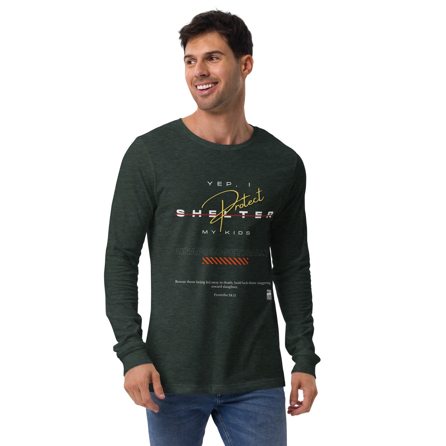 BKOC - "Yep, I Protect My Kids Unapologetically" - Unisex Long Sleeve Tee