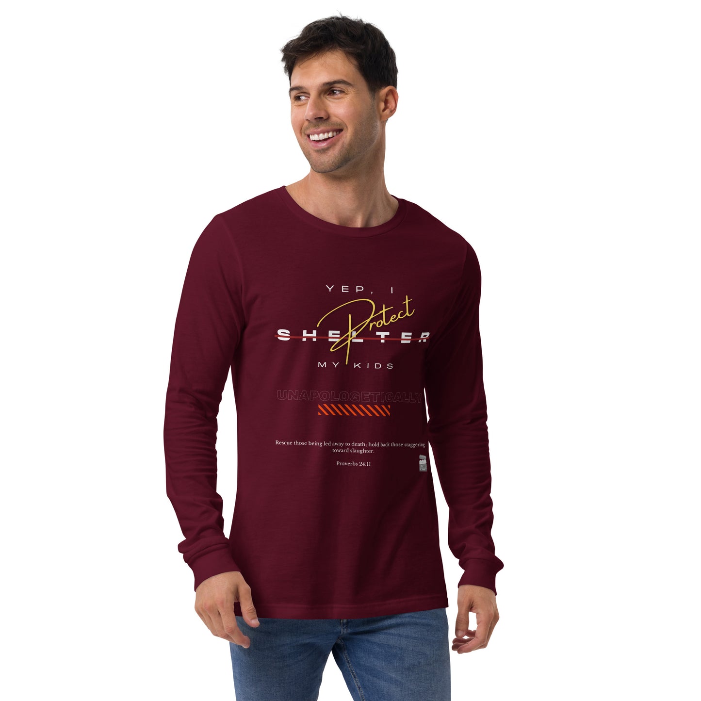 BKOC - "Yep, I Protect My Kids Unapologetically" - Unisex Long Sleeve Tee