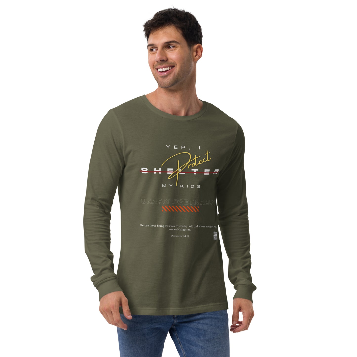 BKOC - "Yep, I Protect My Kids Unapologetically" - Unisex Long Sleeve Tee