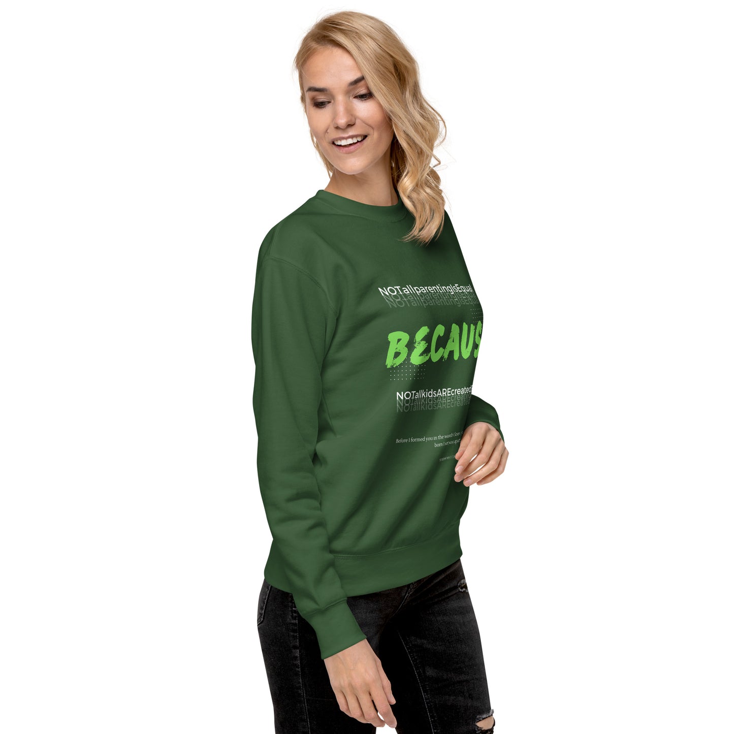 BKOC - 'Not All Parenting Is Equal Because Not All Kids Are Equal" - Unisex Premium Sweatshirt