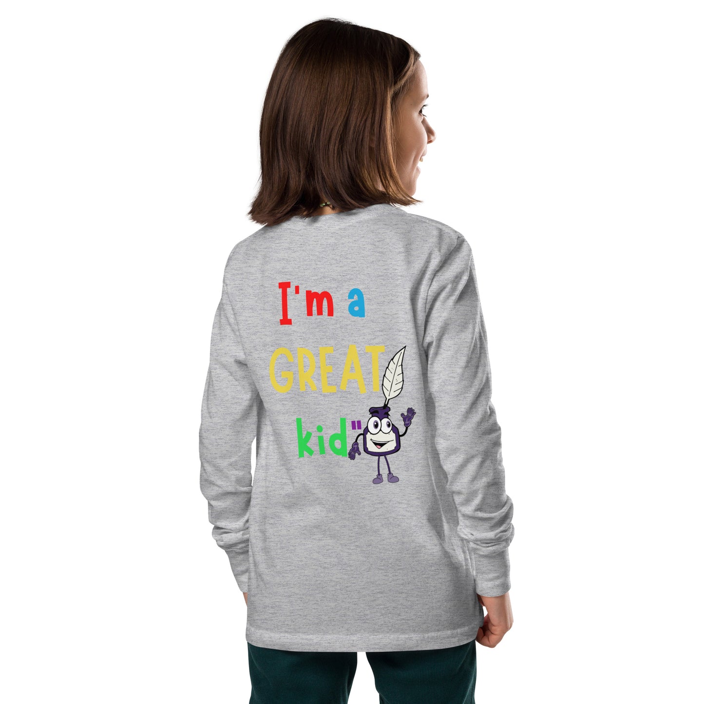 KOC Kids Having A Great Day Because - Youth long sleeve tee