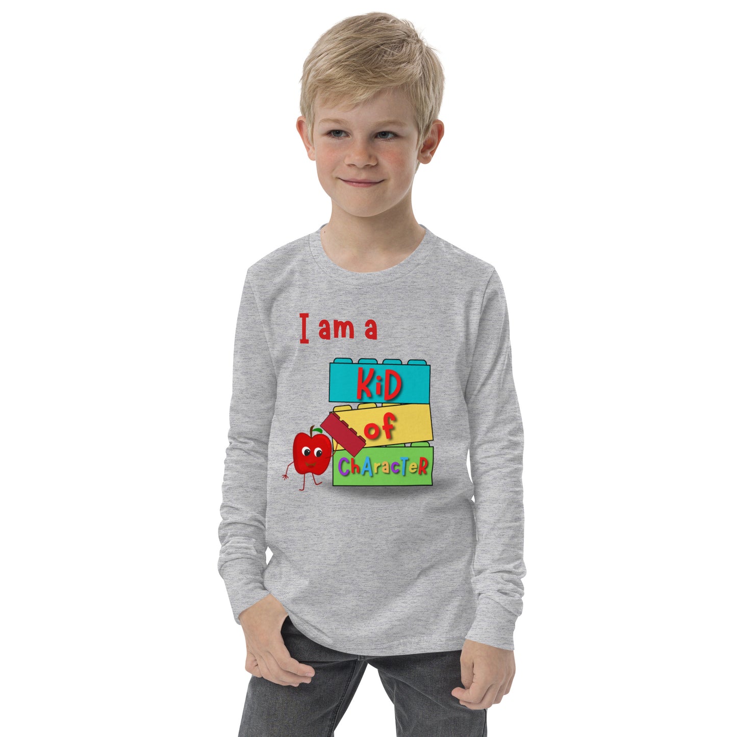 KOC Kids I Am A Kid of Character - Youth long sleeve tee