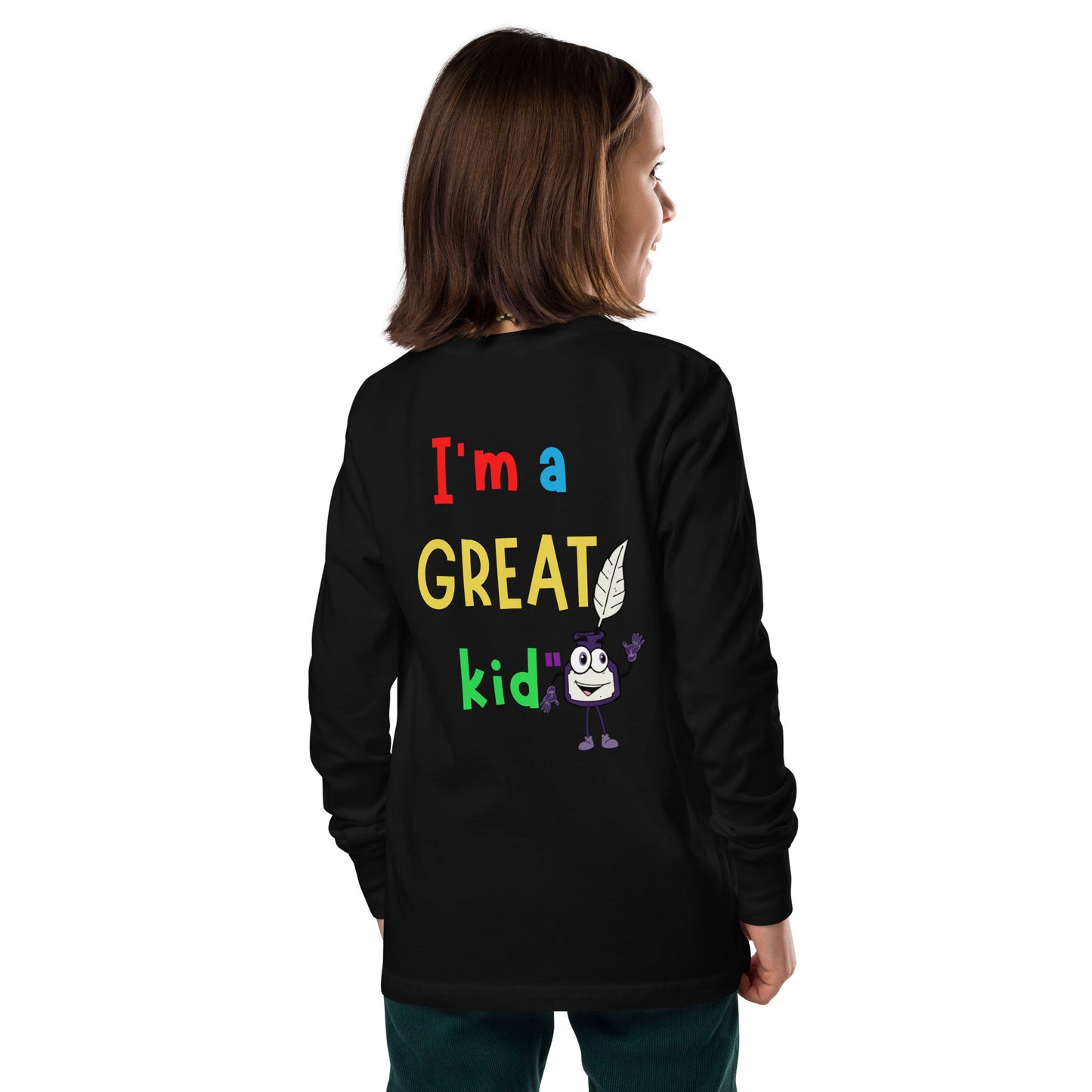 KOC Kids Having A Great Day Because - Youth long sleeve tee