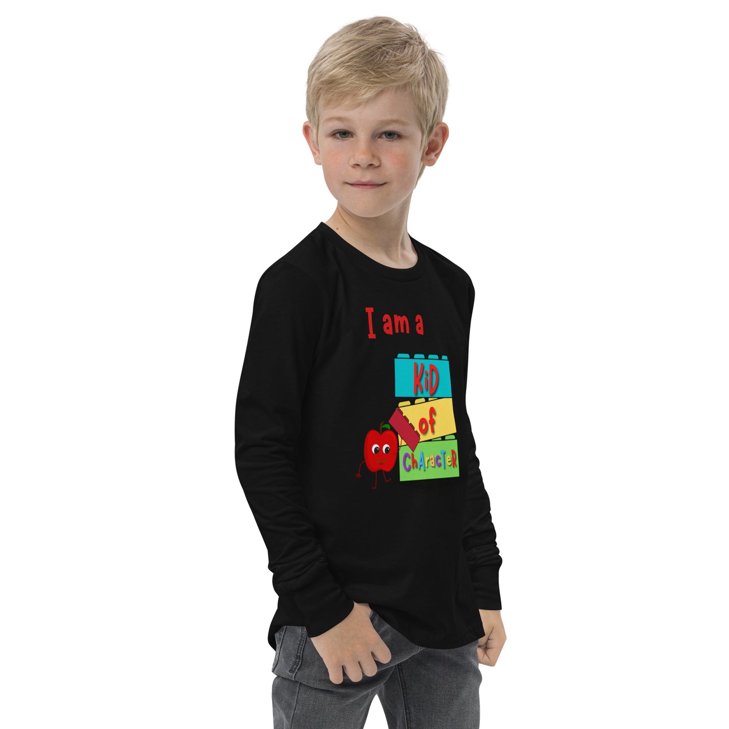 KOC Kids I Am A Kid of Character - Youth long sleeve tee