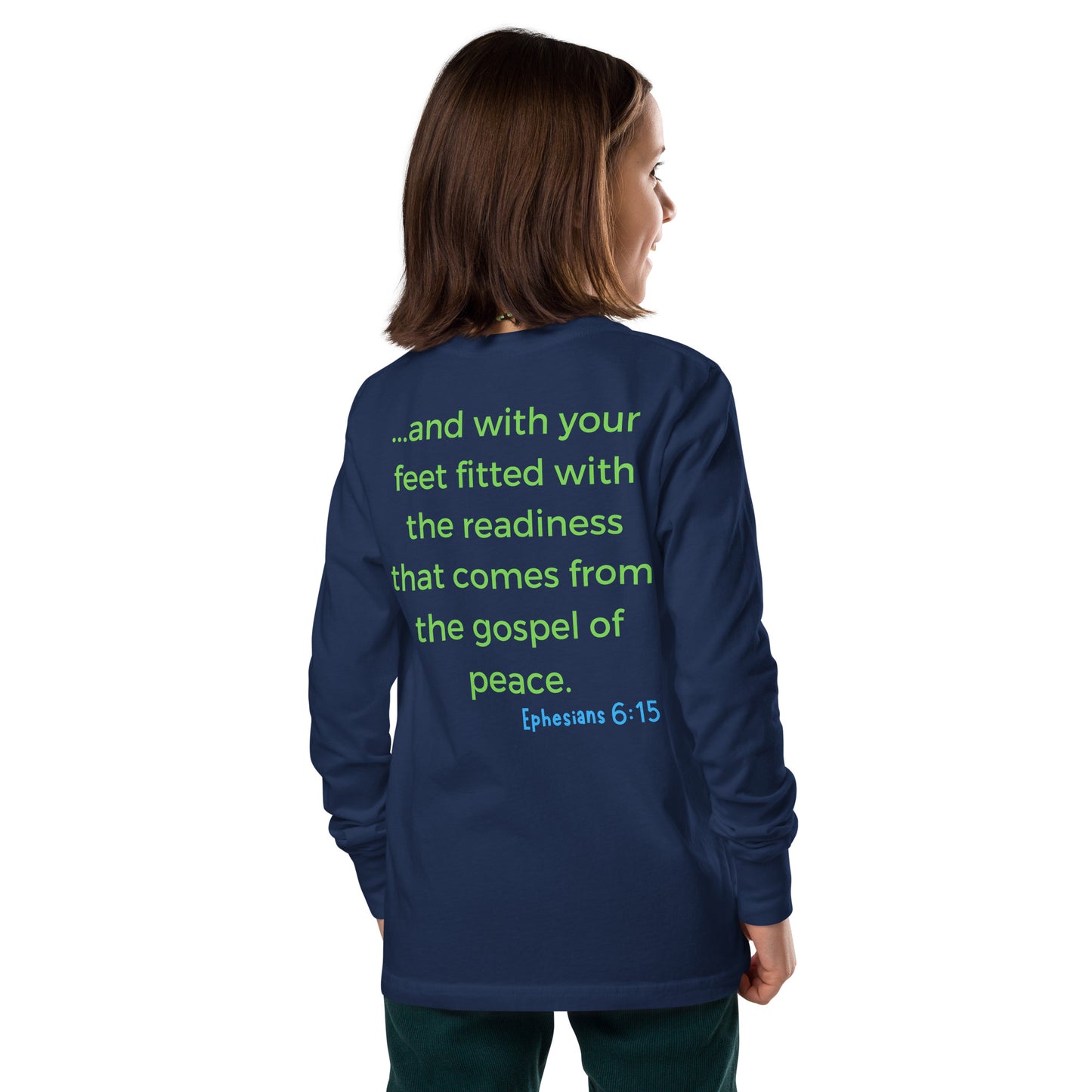 KOC Kids Peacemaker Not A Troublemaker - Youth long sleeve tee