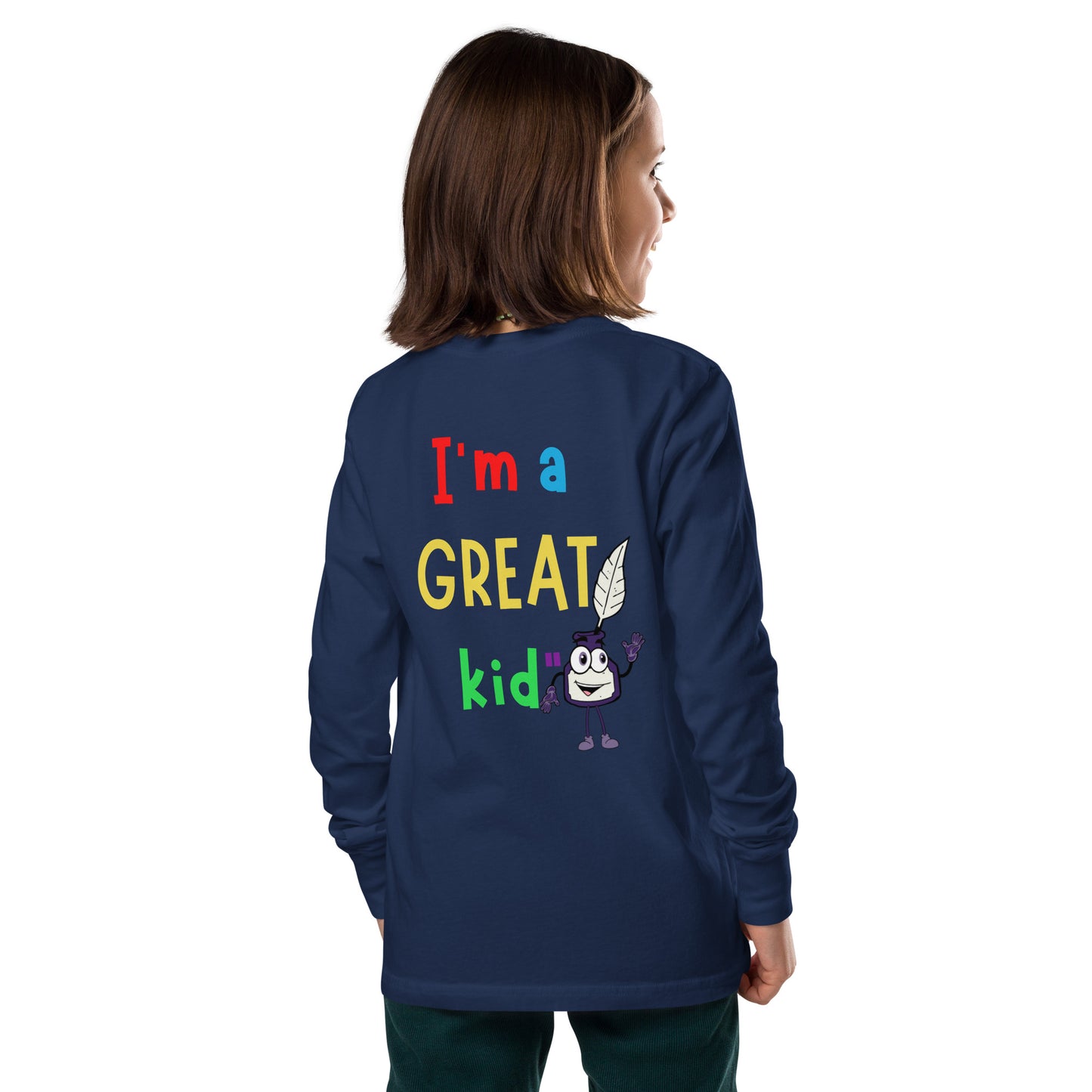 KOC Kids Having A Great Day Because - Youth long sleeve tee
