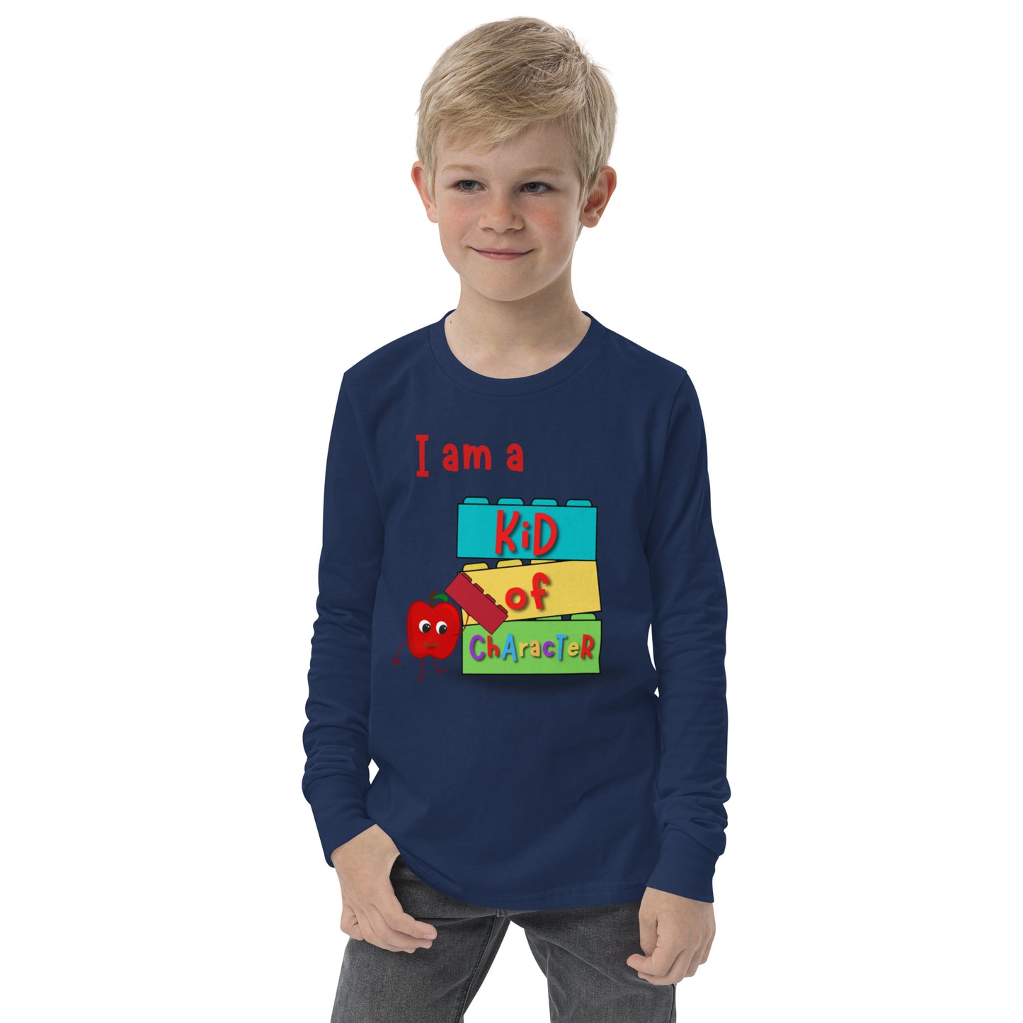 KOC Kids I Am A Kid of Character - Youth long sleeve tee