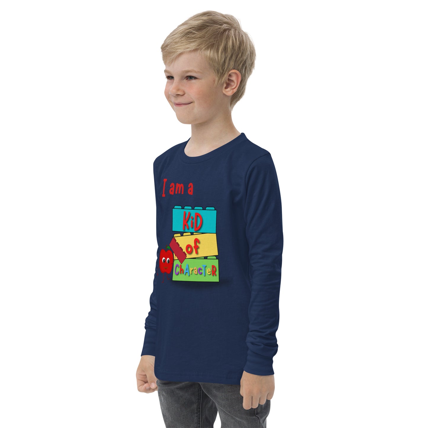 KOC Kids I Am A Kid of Character - Youth long sleeve tee