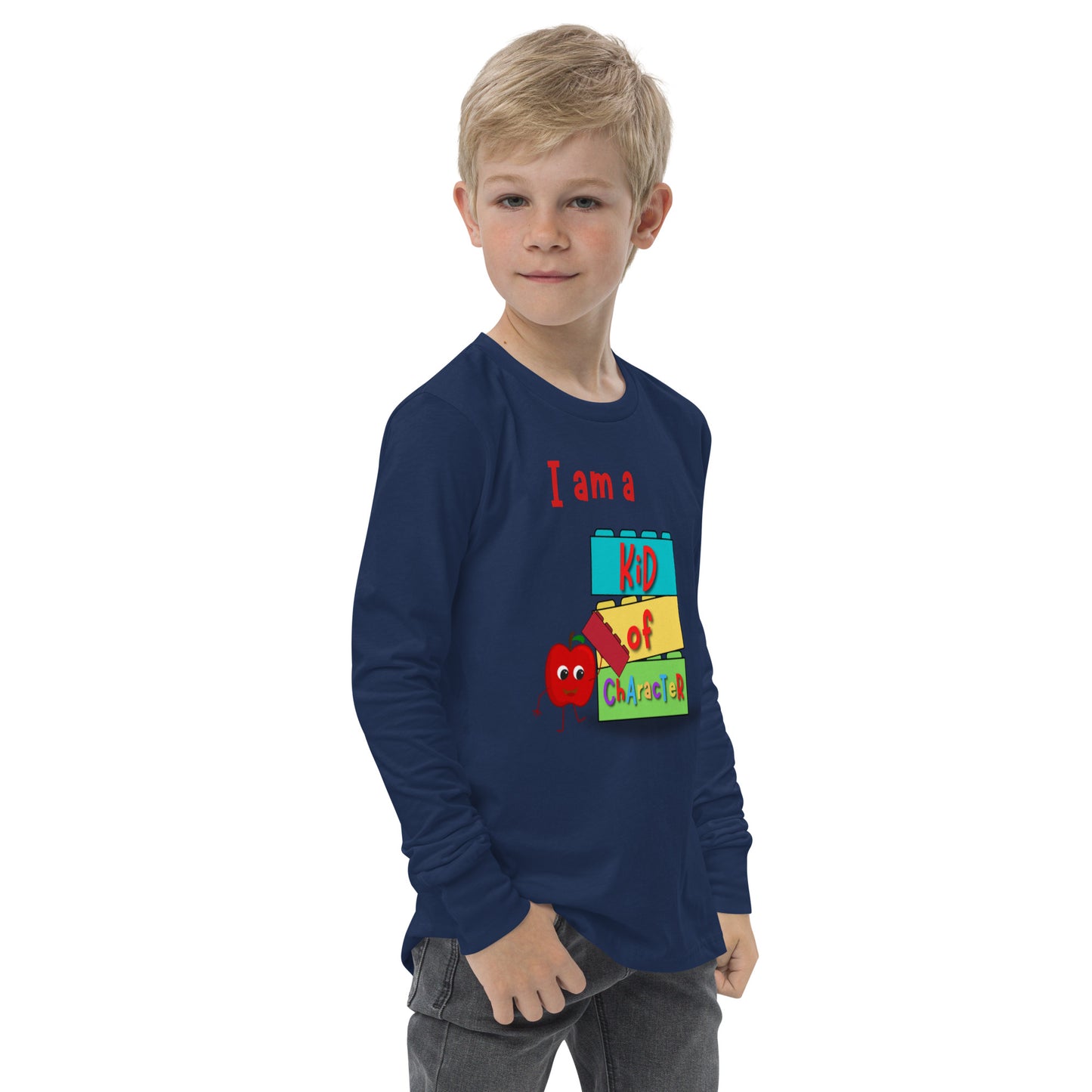 KOC Kids I Am A Kid of Character - Youth long sleeve tee