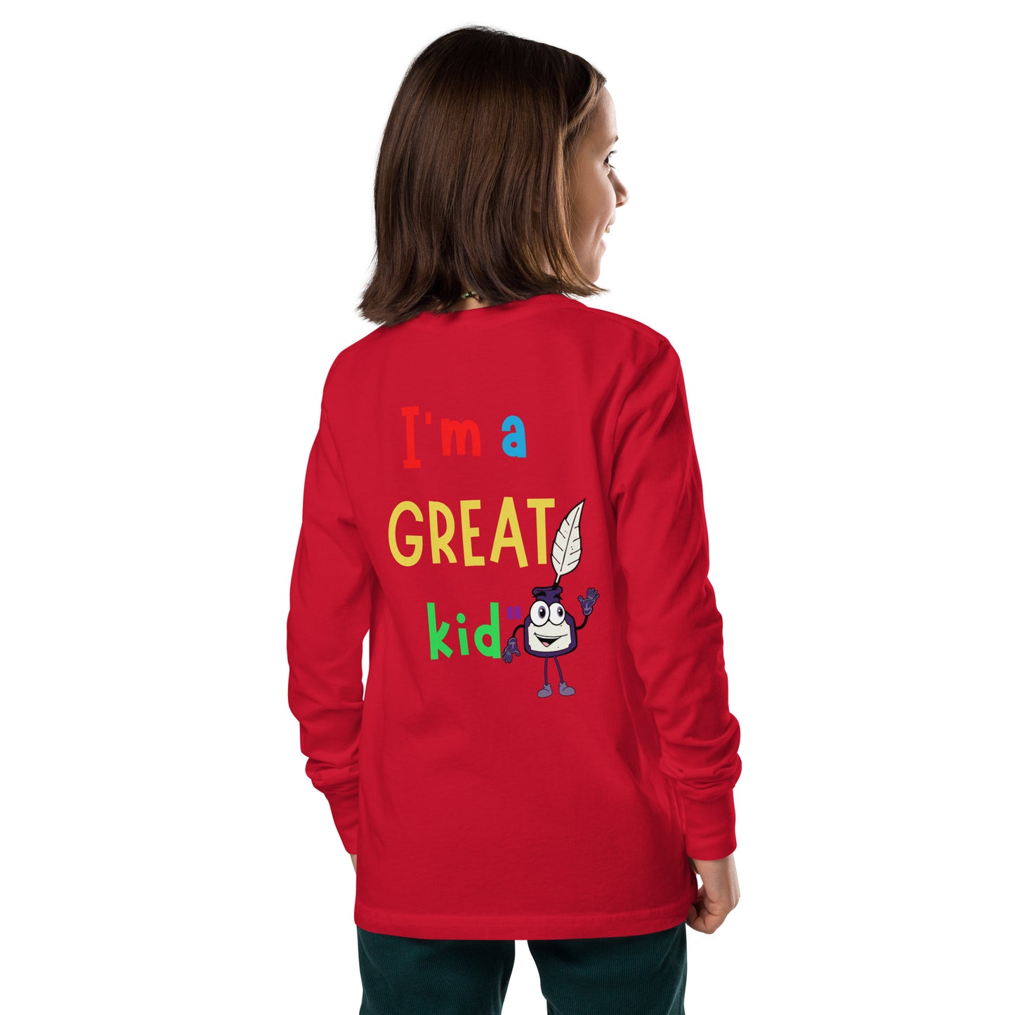 KOC Kids Having A Great Day Because - Youth long sleeve tee