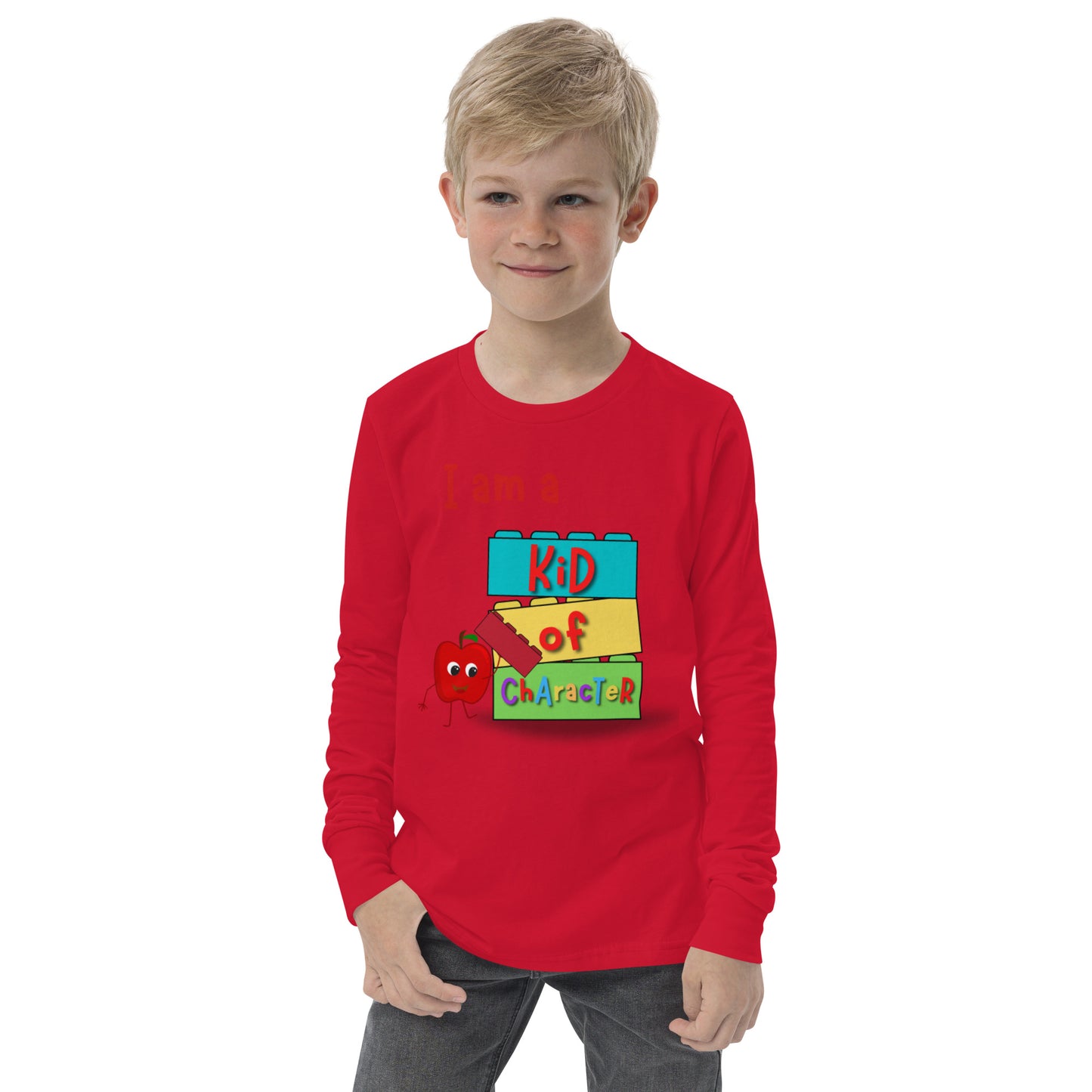 KOC Kids I Am A Kid of Character - Youth long sleeve tee