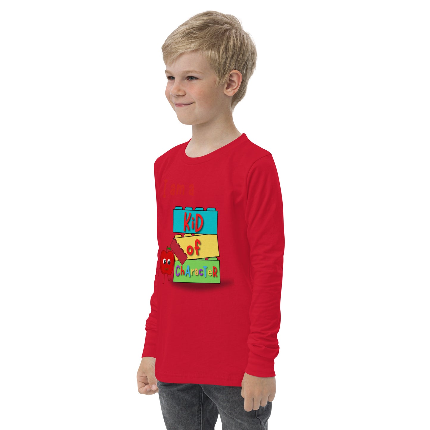 KOC Kids I Am A Kid of Character - Youth long sleeve tee