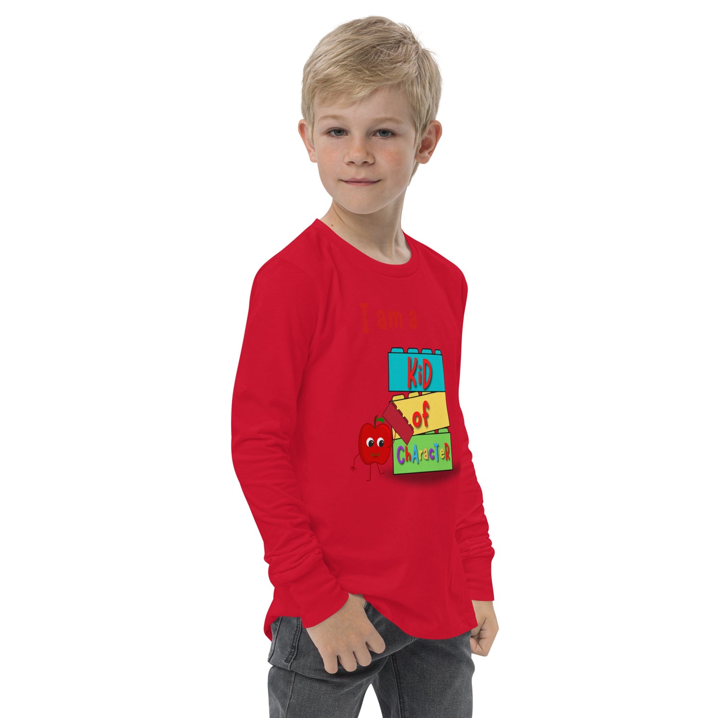KOC Kids I Am A Kid of Character - Youth long sleeve tee