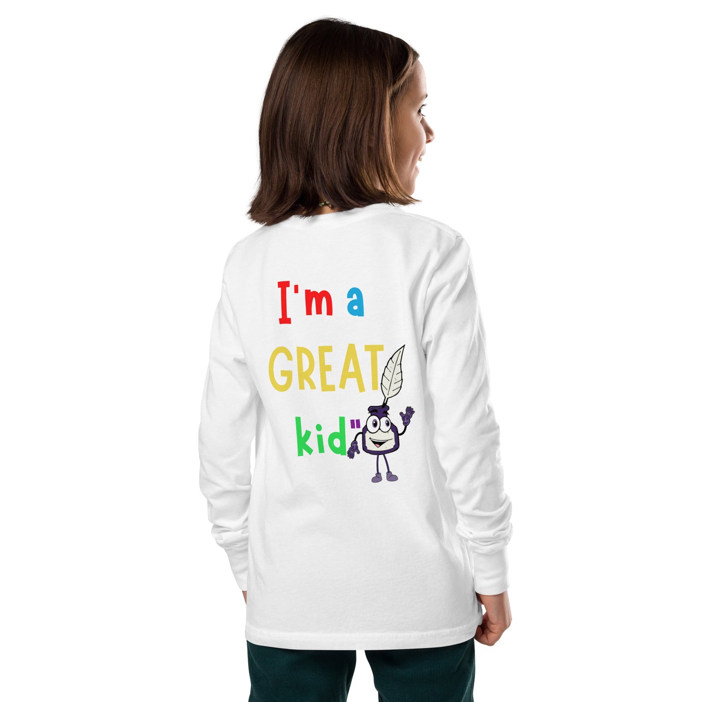 KOC Kids Having A Great Day Because - Youth long sleeve tee