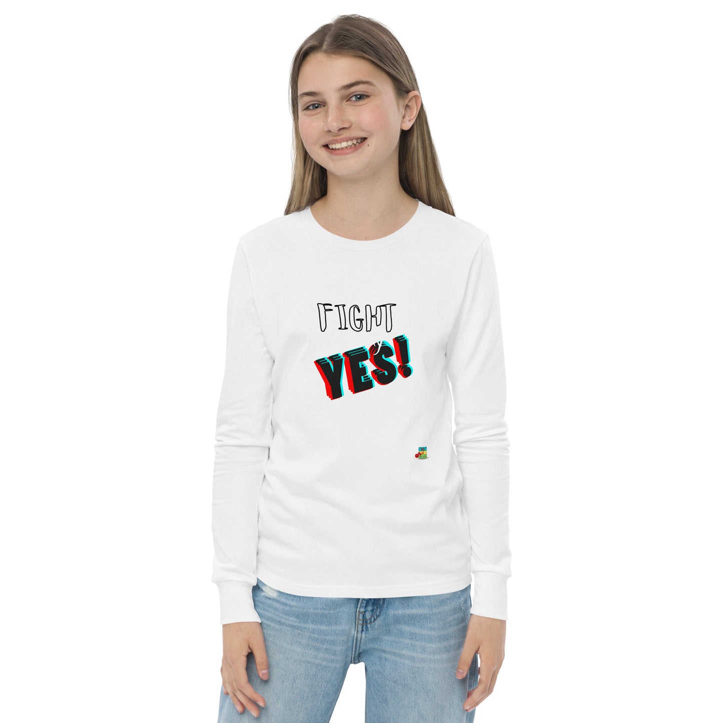 KOC Kids I Will Fight For My Yes - Youth long sleeve tee