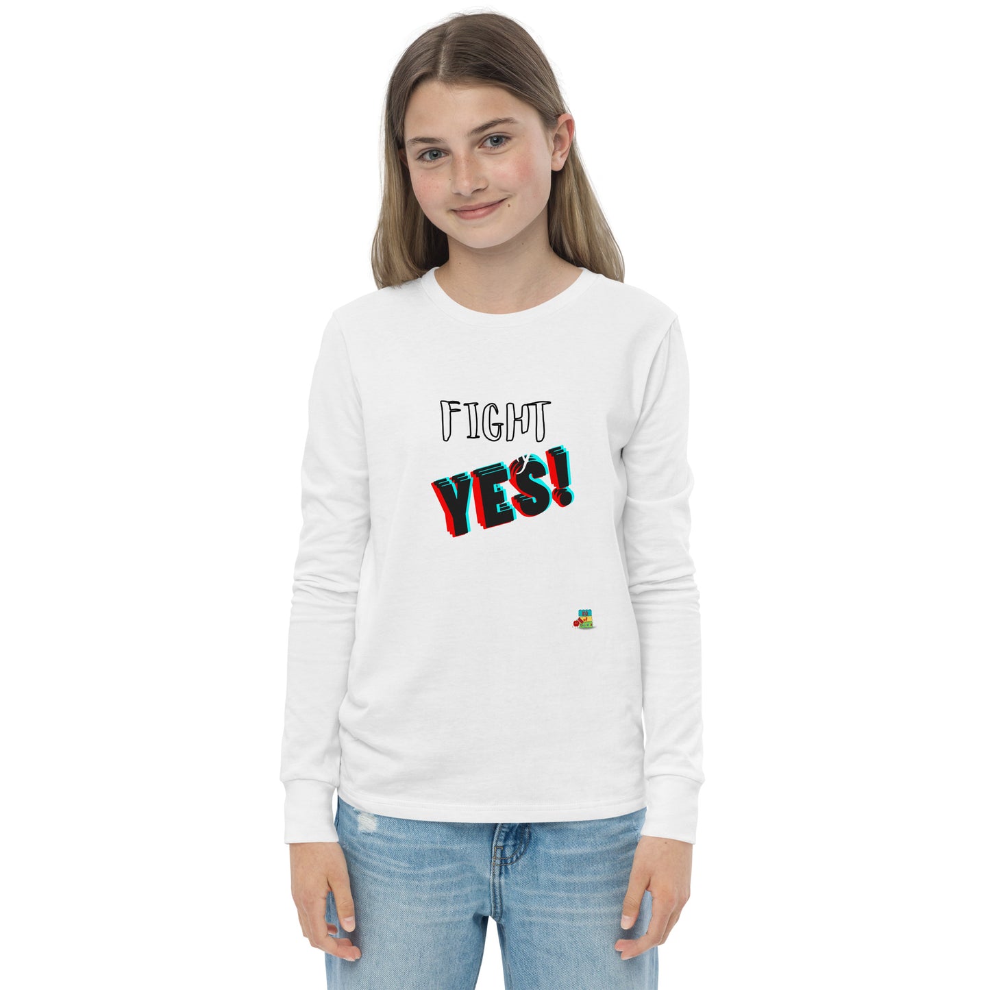 KOC Kids I Will Fight For My Yes - Youth long sleeve tee