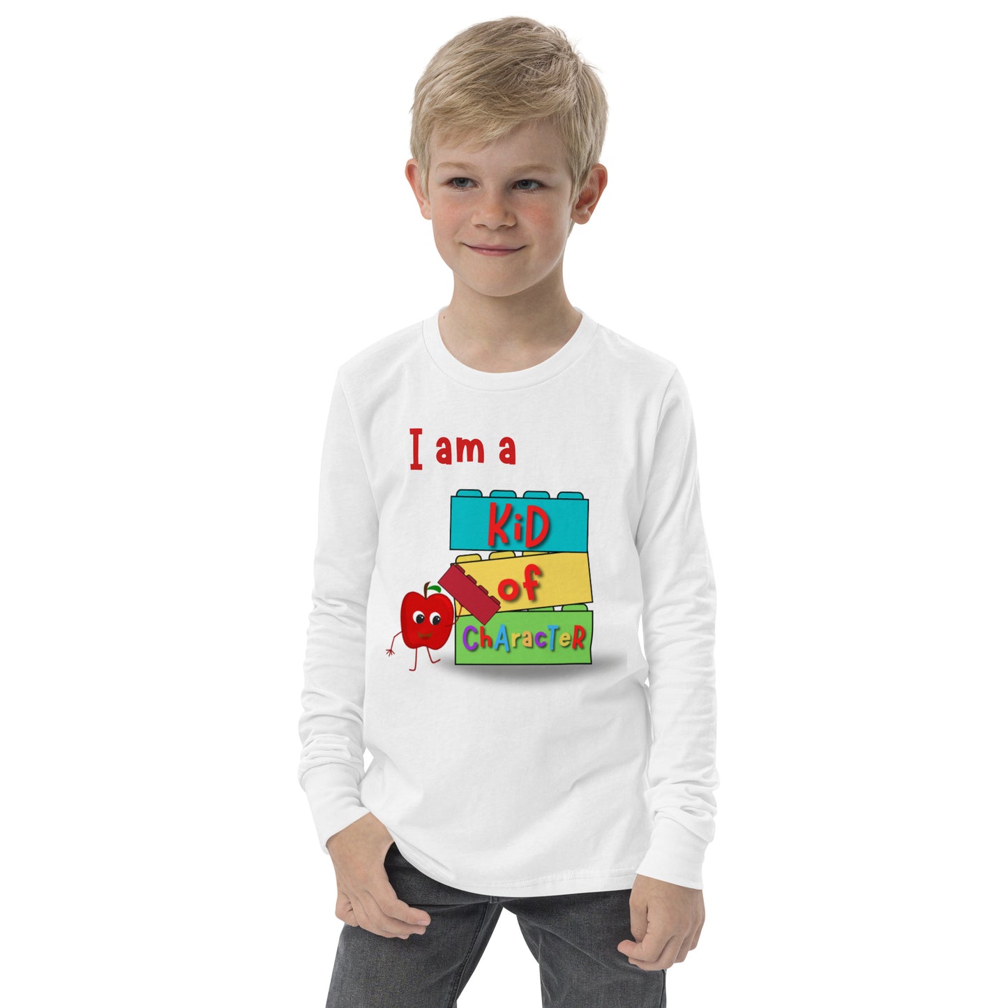 KOC Kids I Am A Kid of Character - Youth long sleeve tee