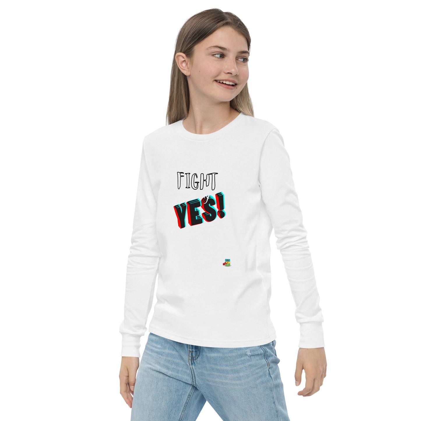 KOC Kids I Will Fight For My Yes - Youth long sleeve tee