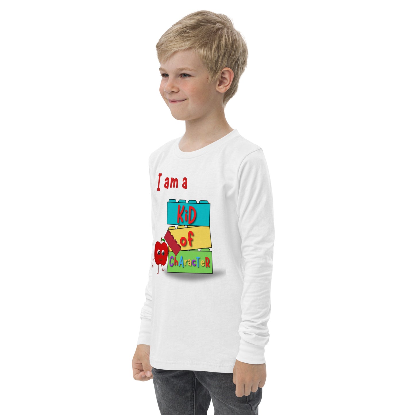 KOC Kids I Am A Kid of Character - Youth long sleeve tee
