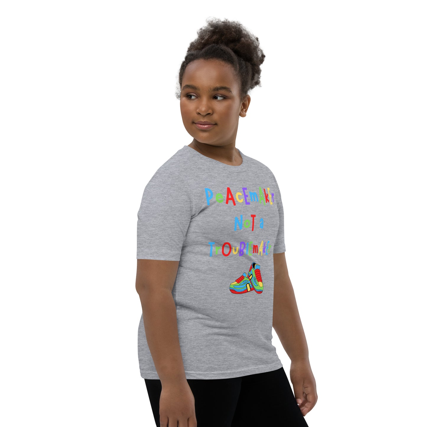 KOC Kids Peacemaker Not A Troublemaker - Youth Short Sleeve T-Shirt