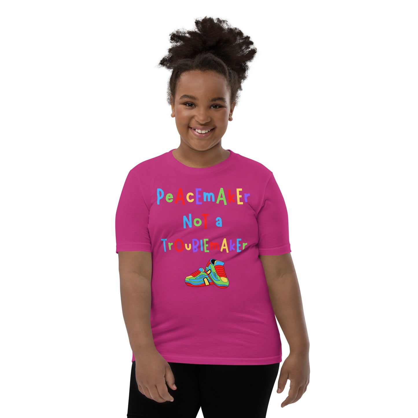 KOC Kids Peacemaker Not A Troublemaker - Youth Short Sleeve T-Shirt
