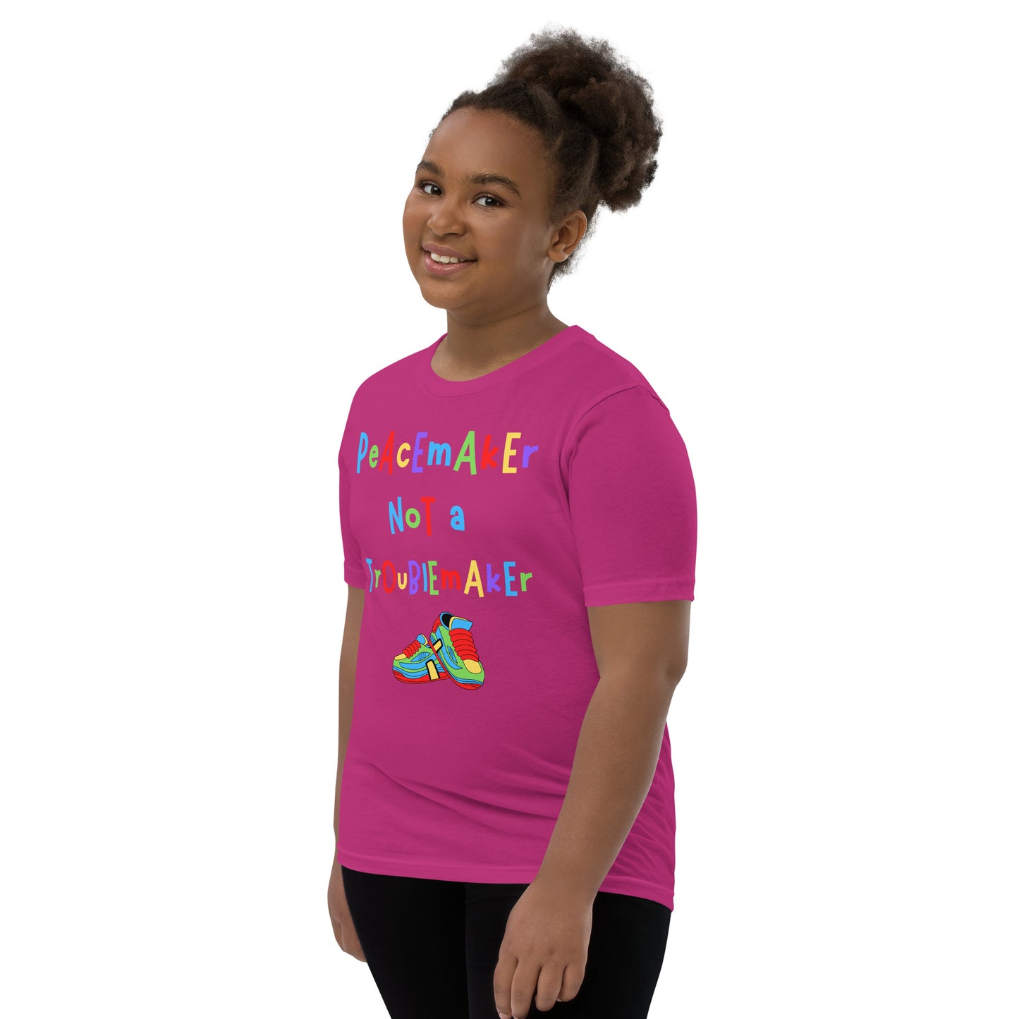 KOC Kids Peacemaker Not A Troublemaker - Youth Short Sleeve T-Shirt