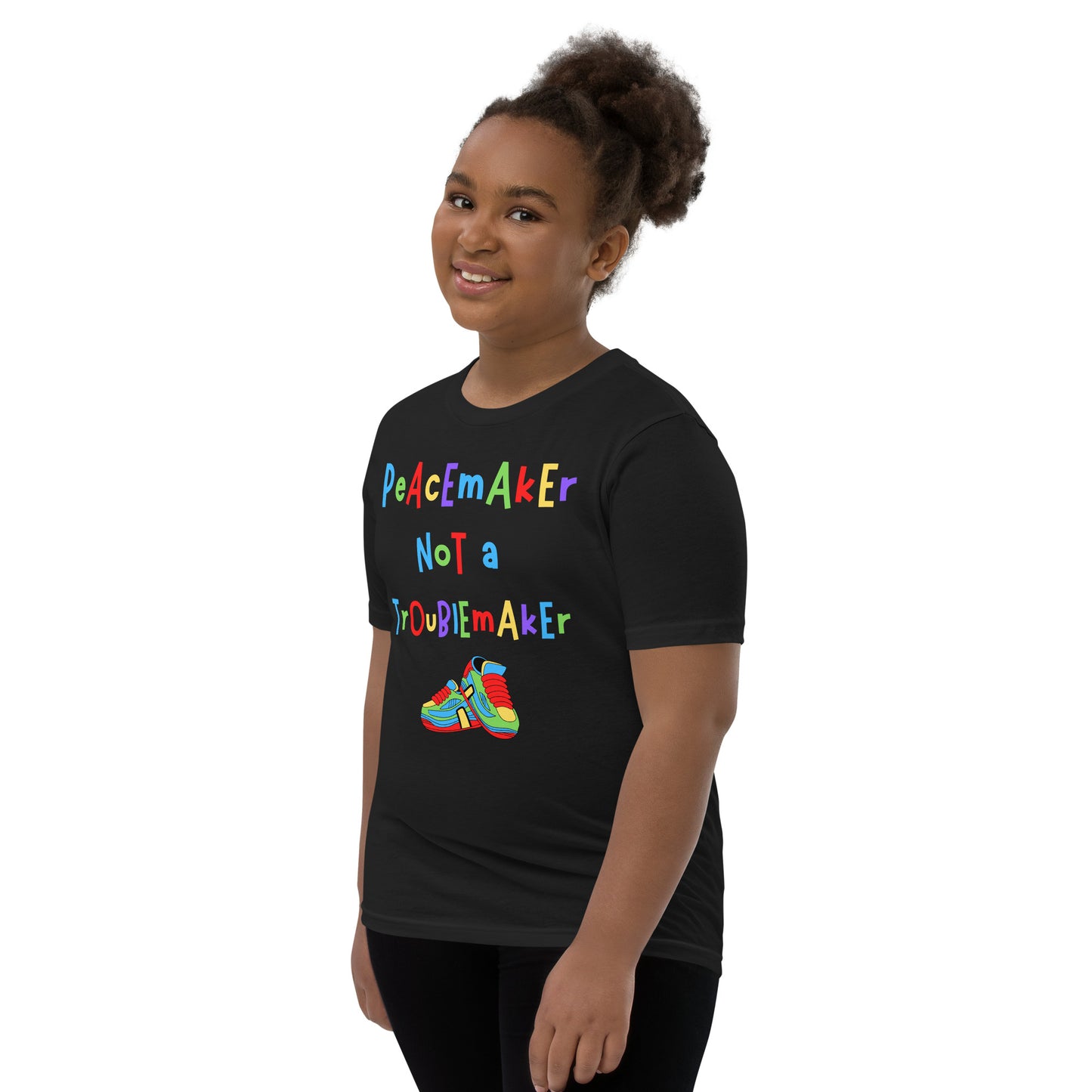 KOC Kids Peacemaker Not A Troublemaker - Youth Short Sleeve T-Shirt