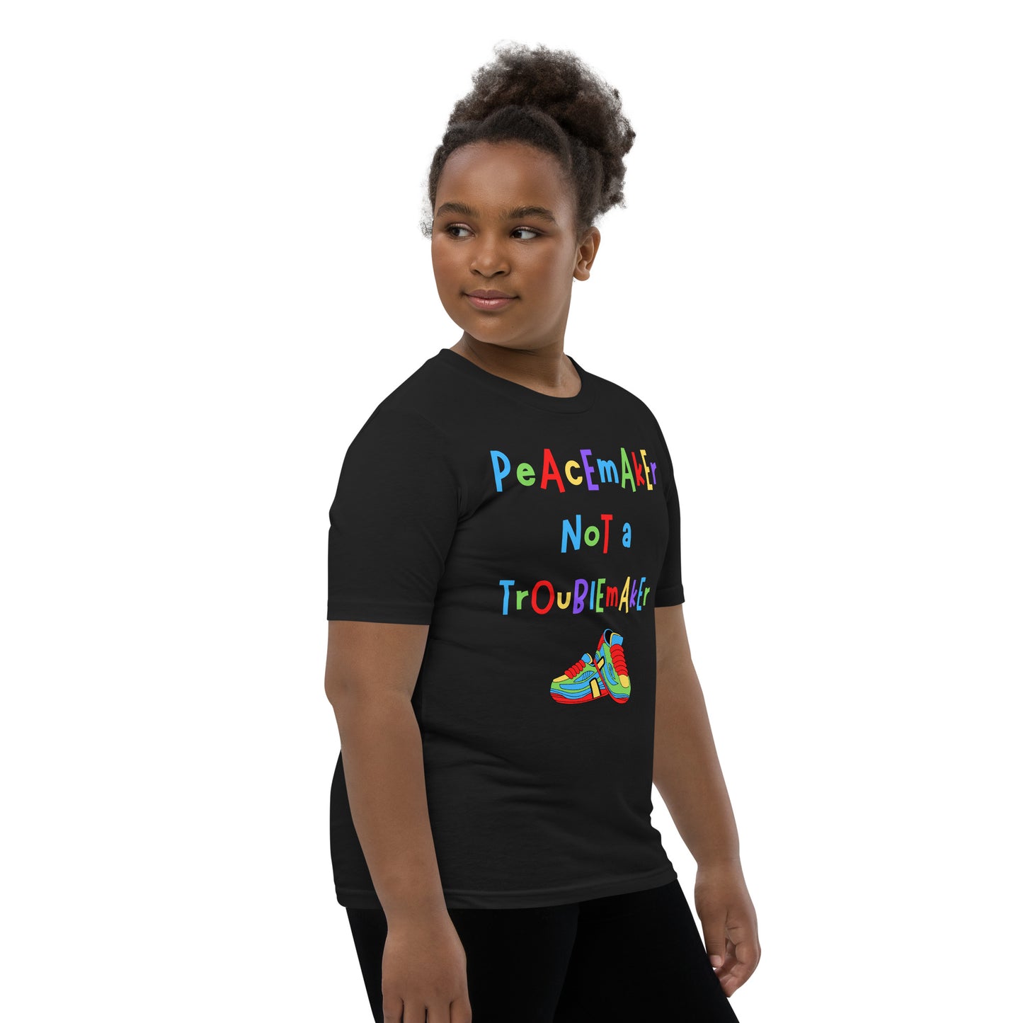 KOC Kids Peacemaker Not A Troublemaker - Youth Short Sleeve T-Shirt
