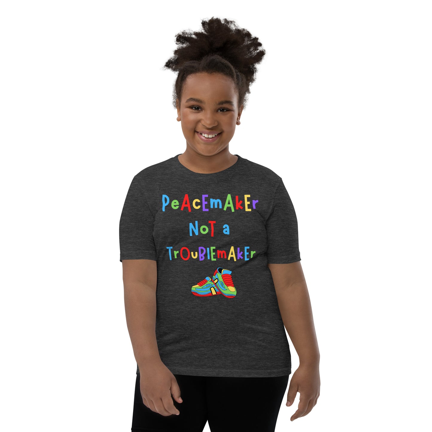 KOC Kids Peacemaker Not A Troublemaker - Youth Short Sleeve T-Shirt