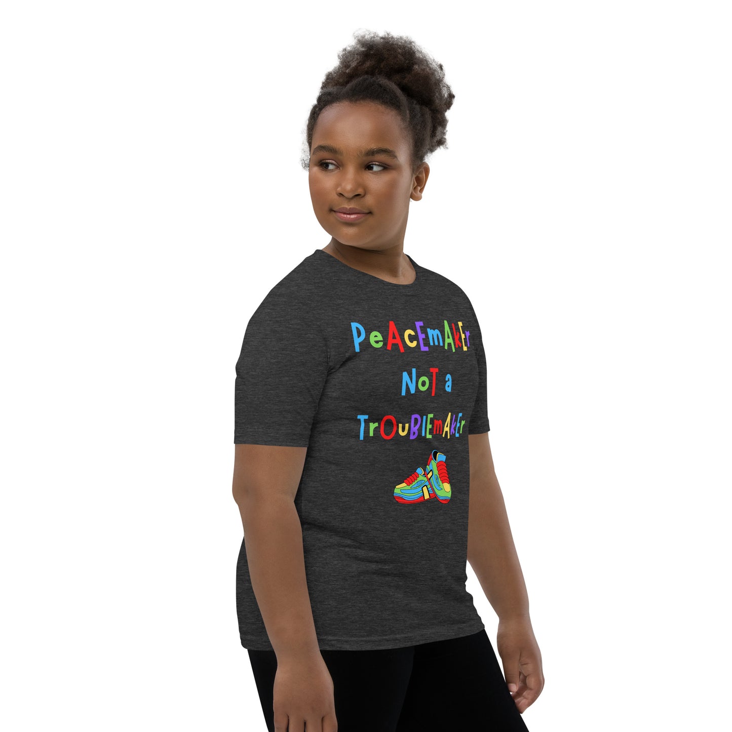 KOC Kids Peacemaker Not A Troublemaker - Youth Short Sleeve T-Shirt