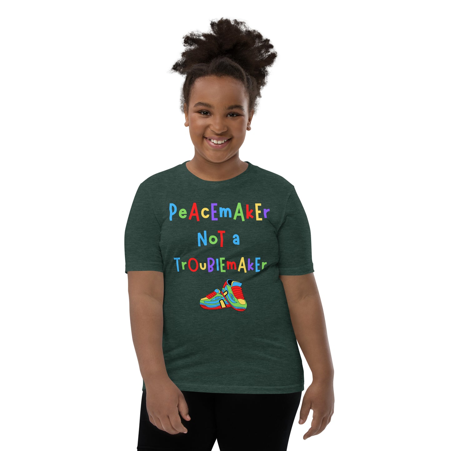 KOC Kids Peacemaker Not A Troublemaker - Youth Short Sleeve T-Shirt