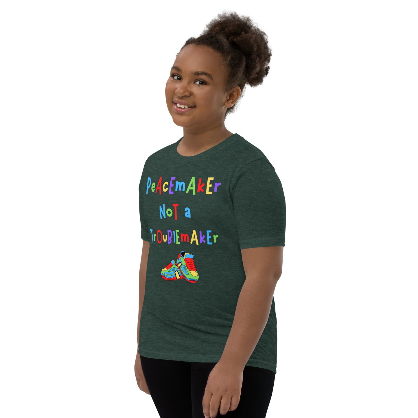 KOC Kids Peacemaker Not A Troublemaker - Youth Short Sleeve T-Shirt
