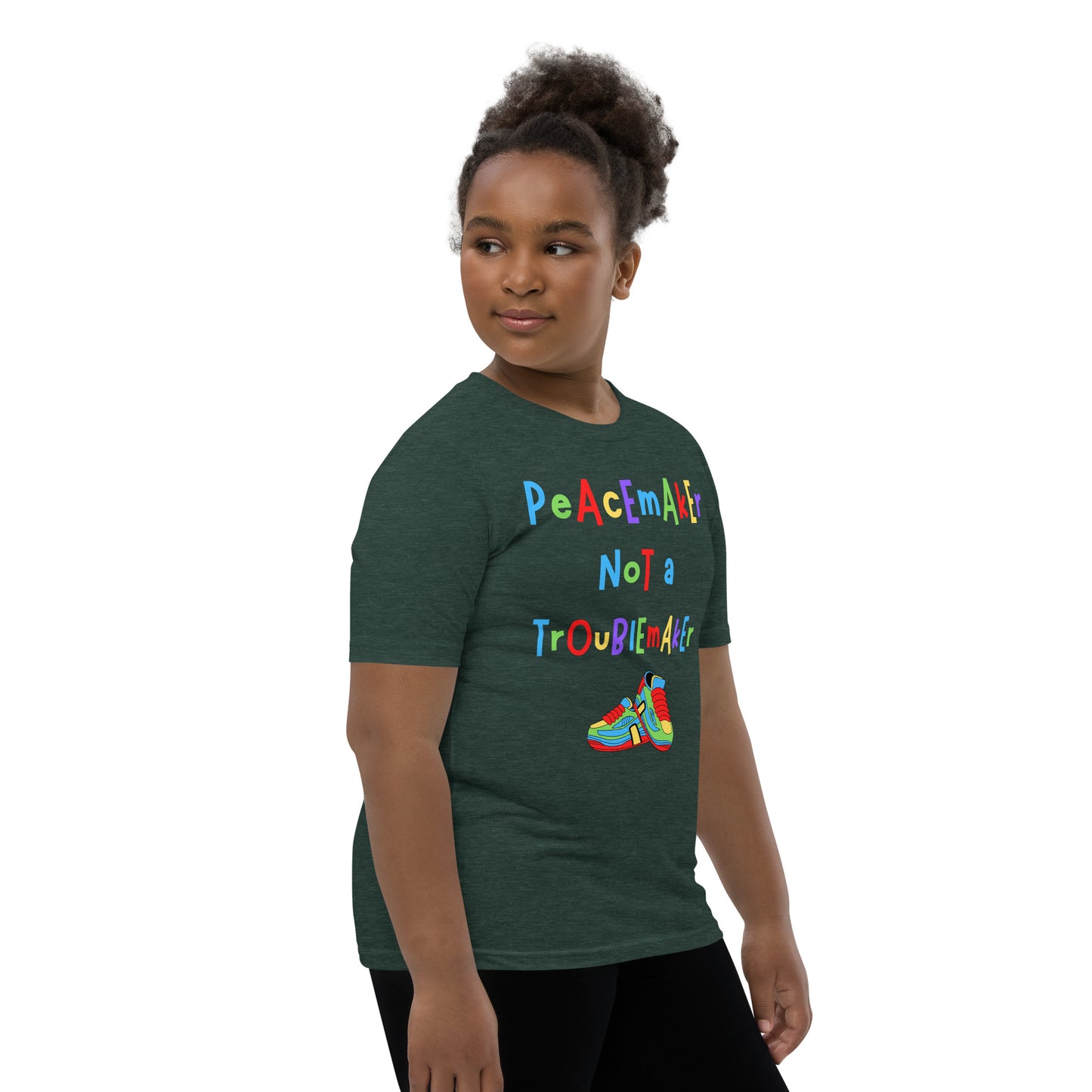 KOC Kids Peacemaker Not A Troublemaker - Youth Short Sleeve T-Shirt