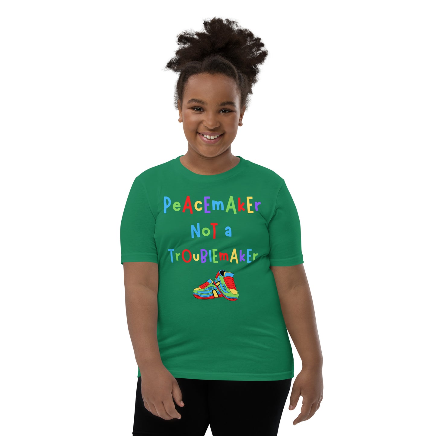 KOC Kids Peacemaker Not A Troublemaker - Youth Short Sleeve T-Shirt