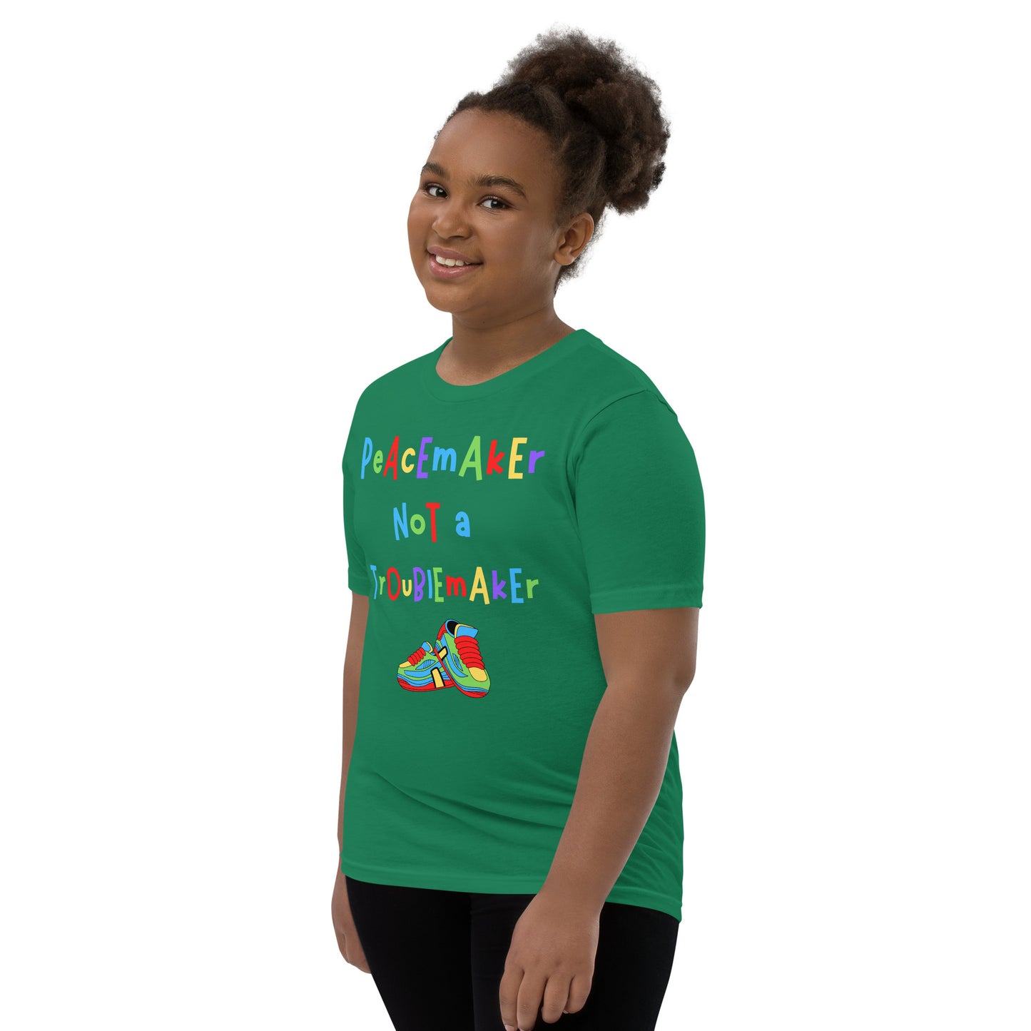 KOC Kids Peacemaker Not A Troublemaker - Youth Short Sleeve T-Shirt