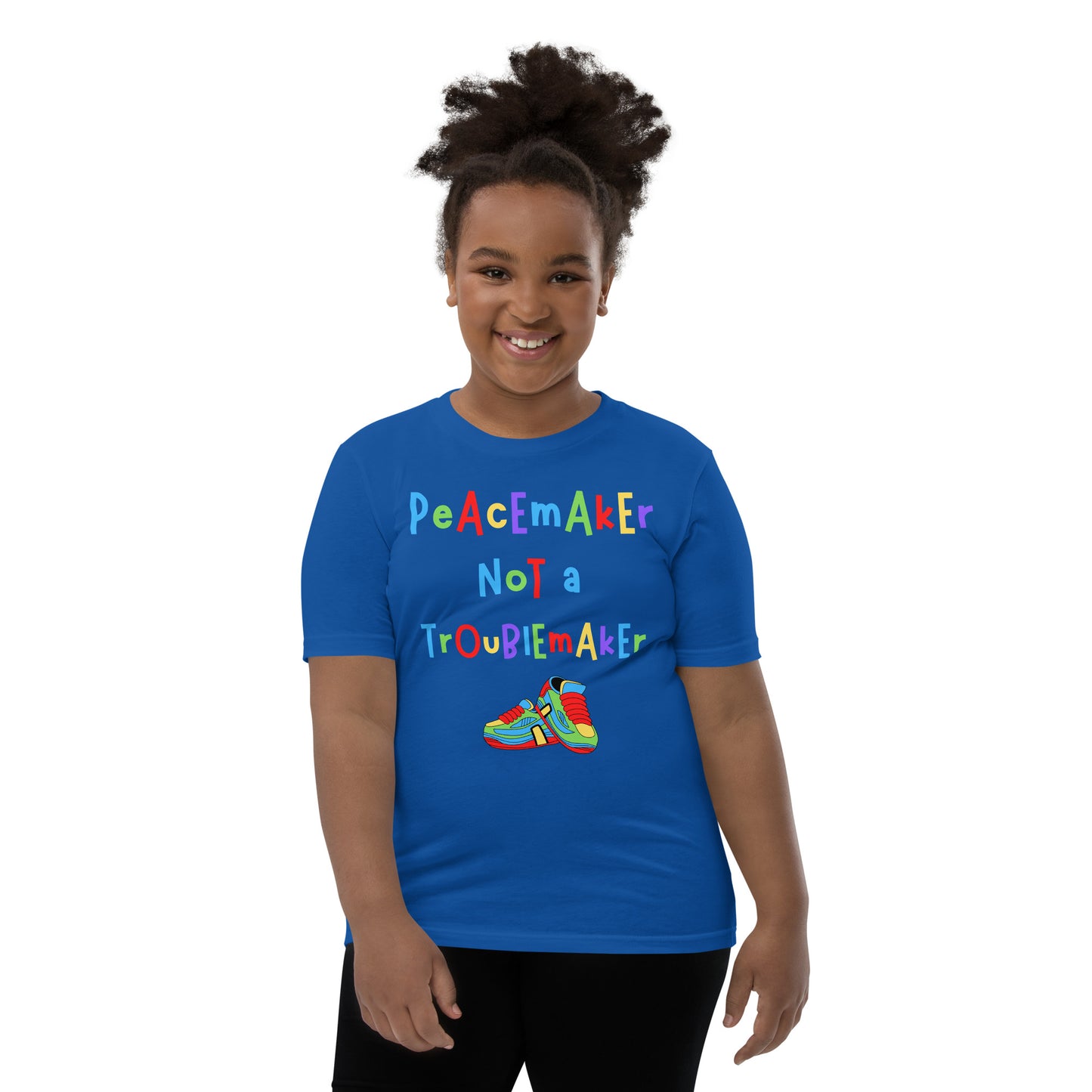 KOC Kids Peacemaker Not A Troublemaker - Youth Short Sleeve T-Shirt