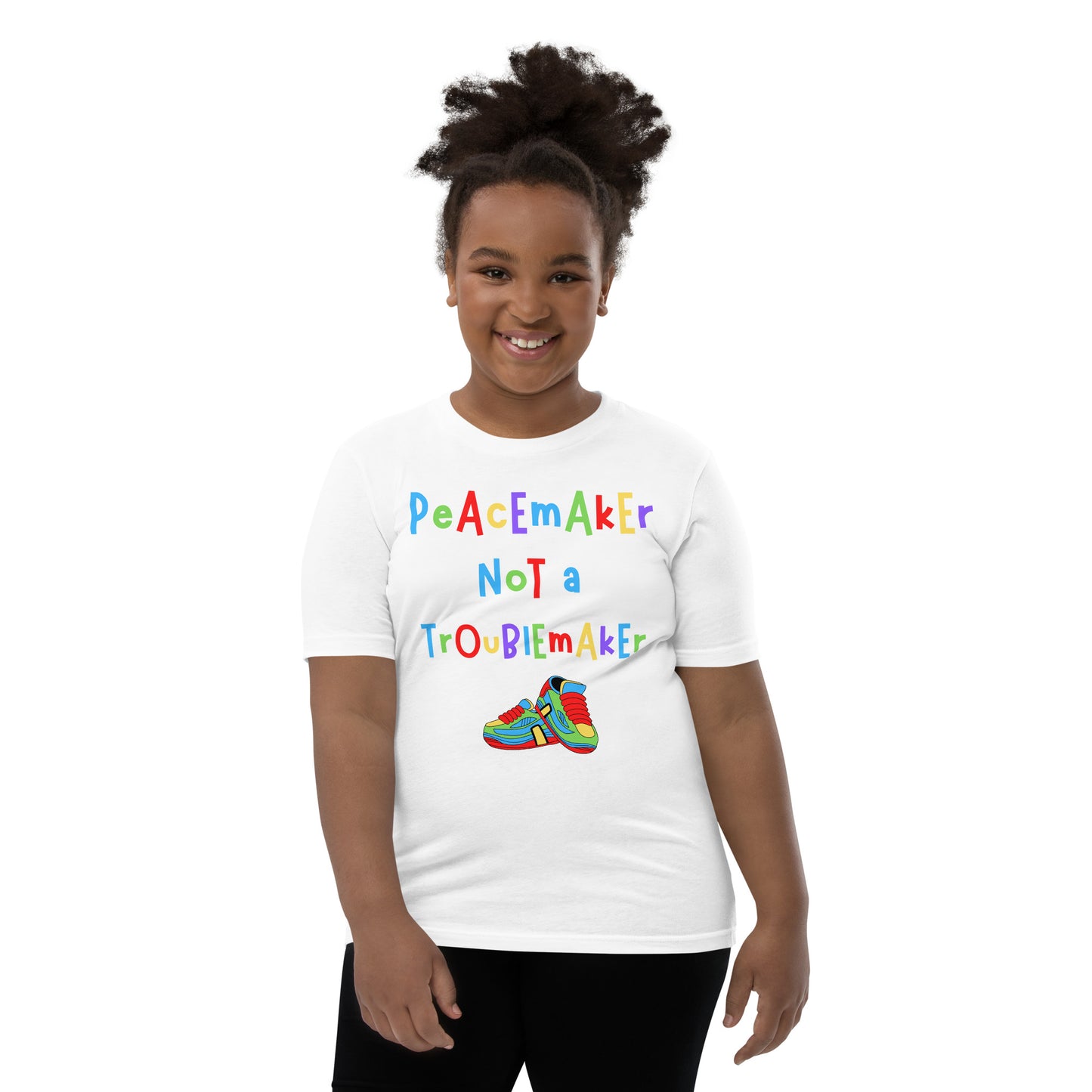 KOC Kids Peacemaker Not A Troublemaker - Youth Short Sleeve T-Shirt